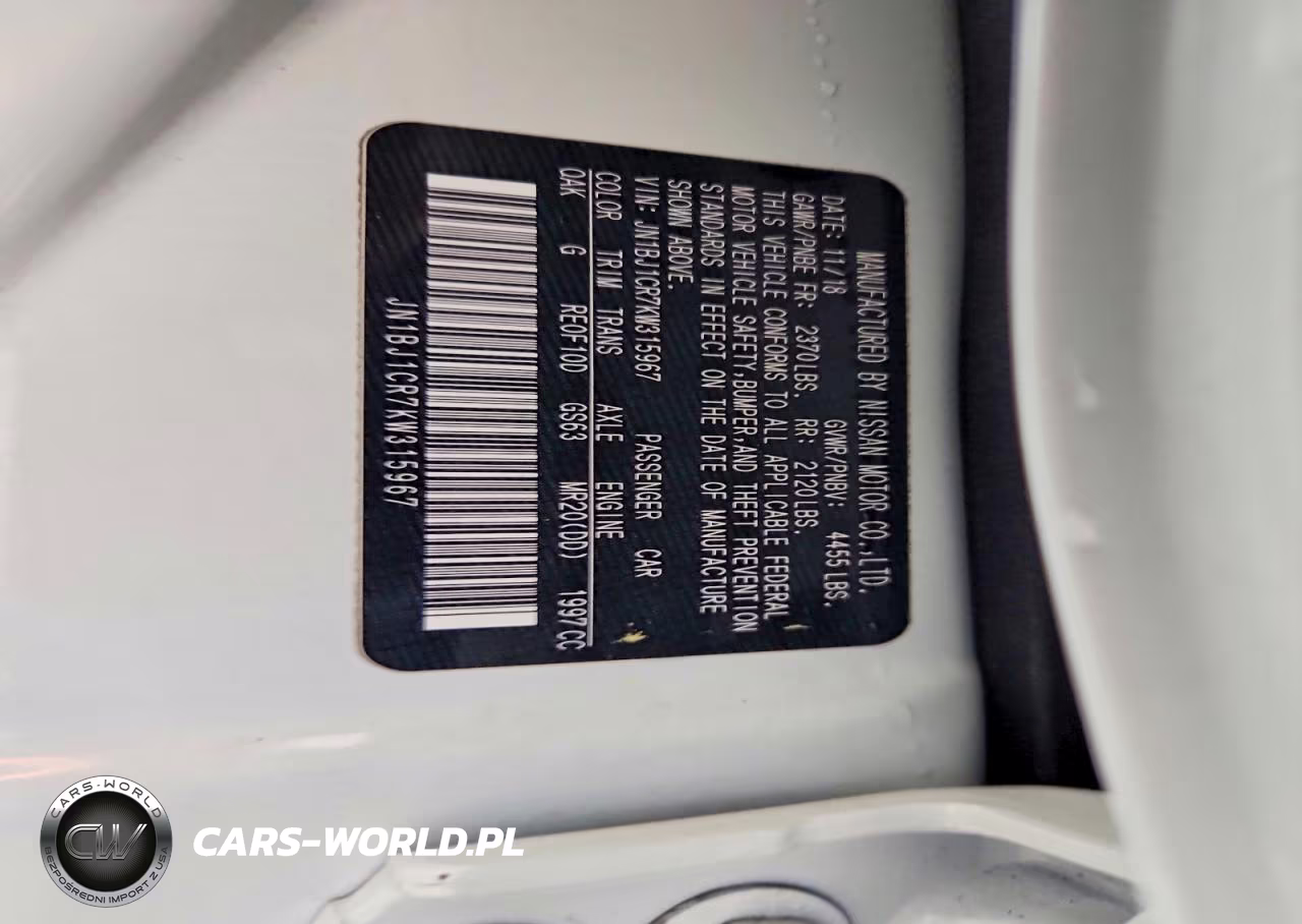 2019 Nissan Rogue Sport S VIN:JN1BJ1CR7KW315967 - 13