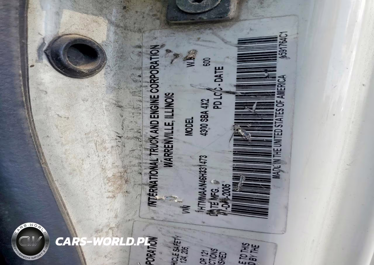 2006 International 4300 Box Truck VIN:1HTMMAAN46H331473 - 10