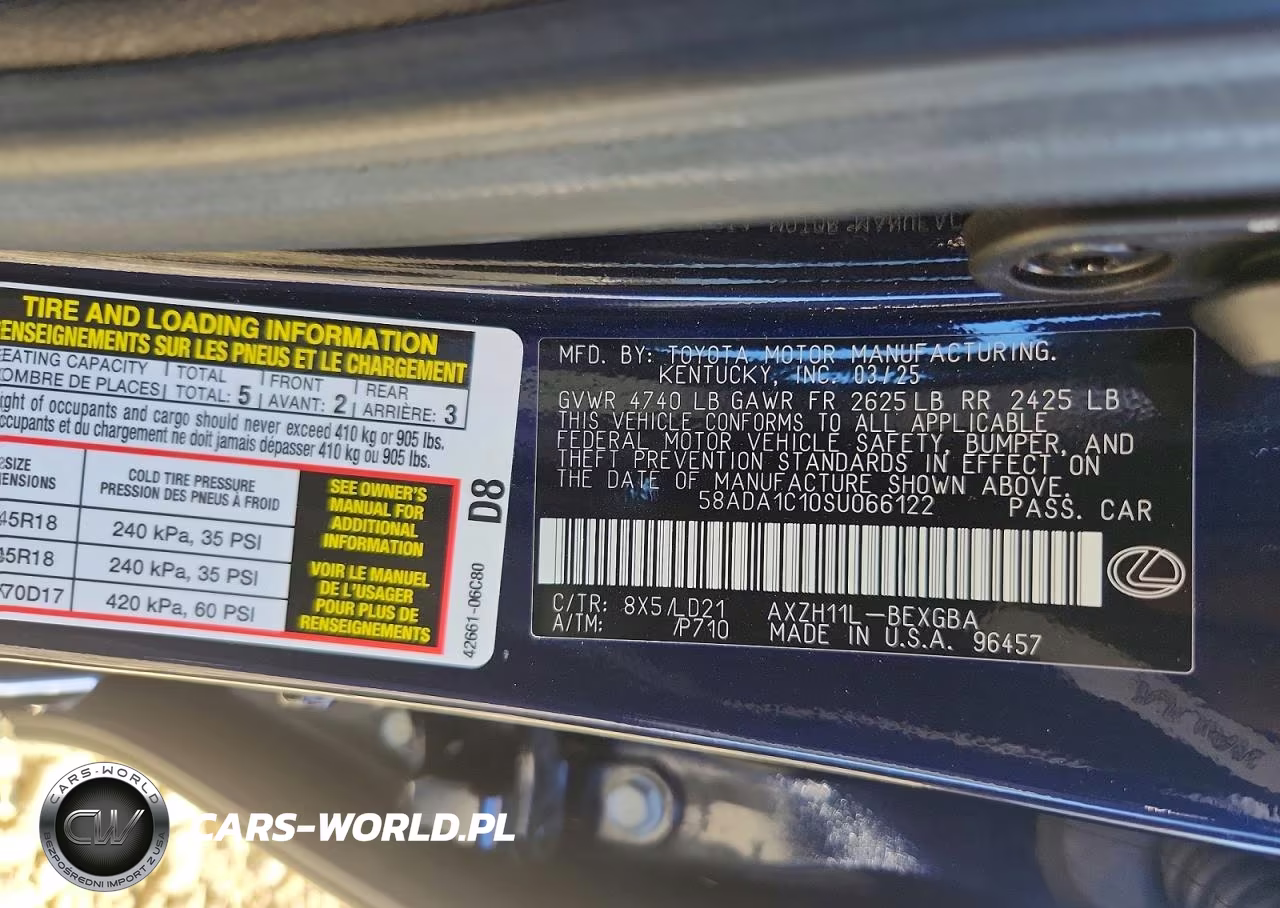 2025 Lexus Es 300H Base VIN:58ADA1C10SU066122 - 12