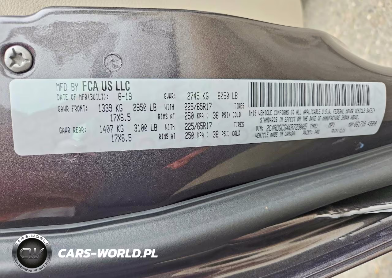 2019 Dodge Grand Caravan Sxt VIN:2C4RDGCGXKR723005 - 13