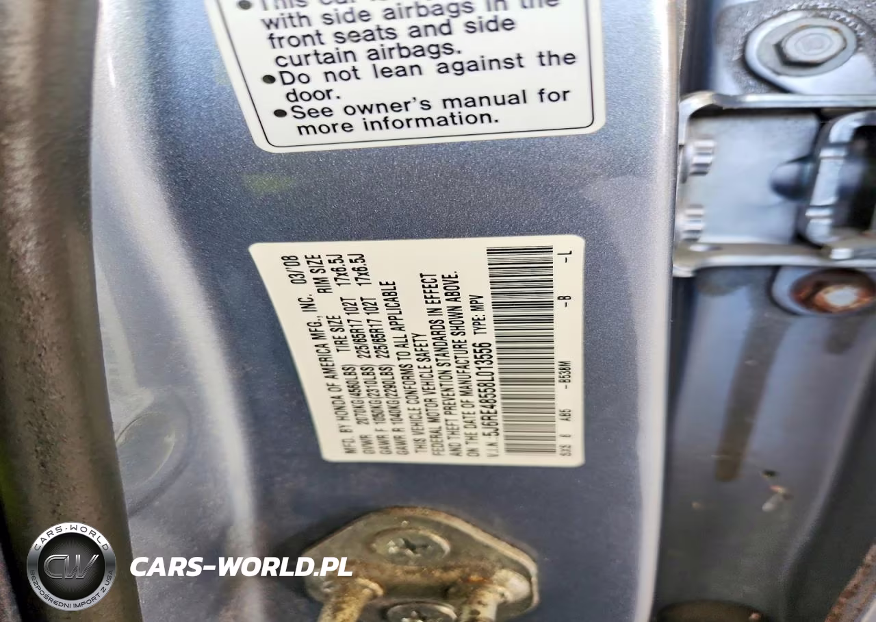 2008 Honda Cr-V Lx VIN:5J6RE48558L013556 - 13