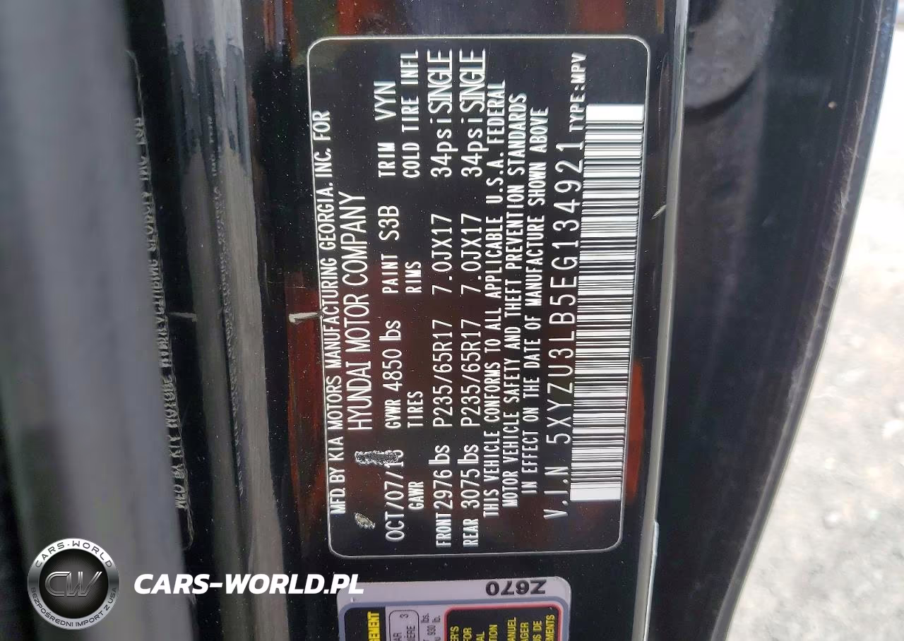 2014 Hyundai Santa Fe Sport 2.4L VIN:5XYZU3LB5EG134921 - 13