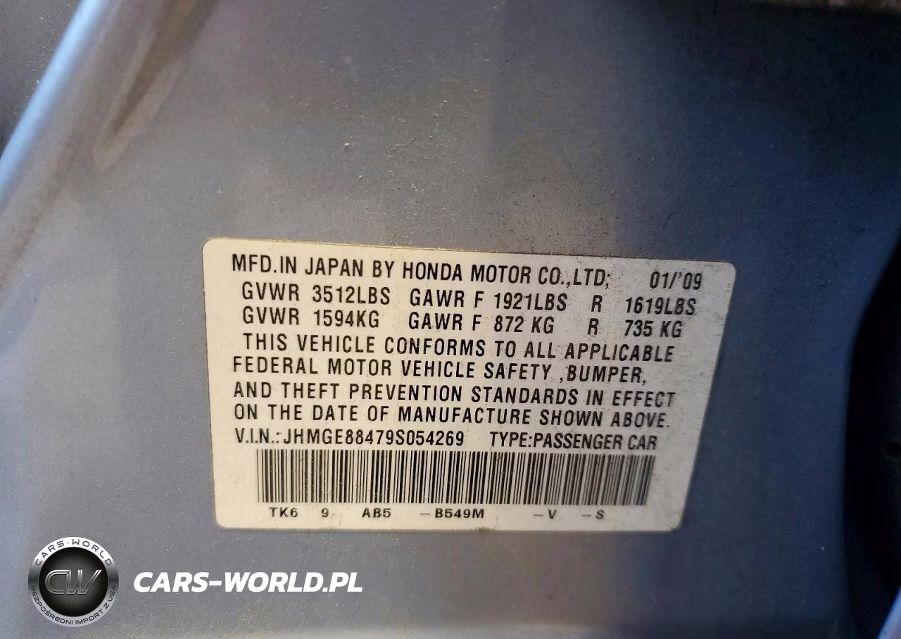 2009 Honda Fit Sport VIN:JHMGE88479S054269 - 13