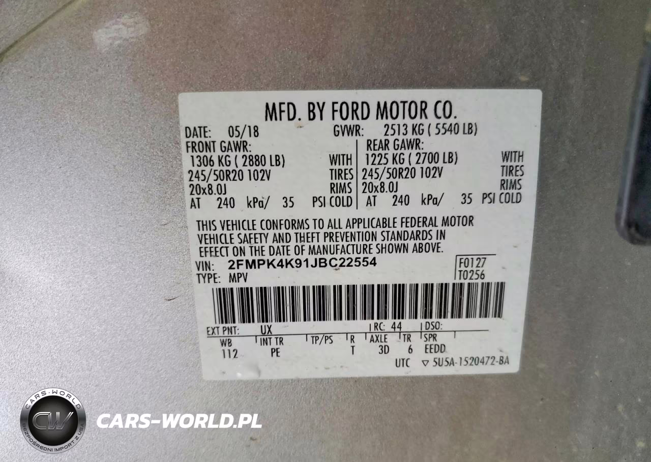 2018 Ford Edge Titanium VIN:2FMPK4K91JBC22554 - 13