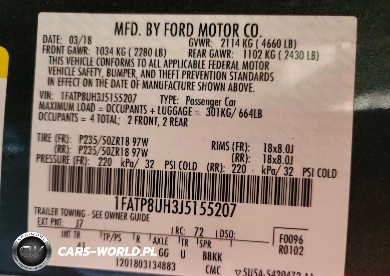 2018 Ford Mustang VIN:1FATP8UH3J5155207 - 12