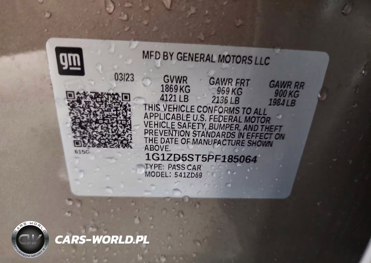 2023 Chevrolet Malibu Lt VIN:1G1ZD5ST5PF185064 - 12
