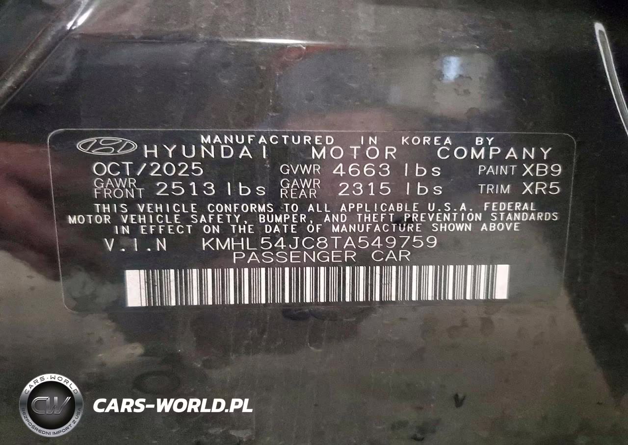 2026 Hyundai Sonata N Line VIN:KMHL54JC8TA549759 - 12