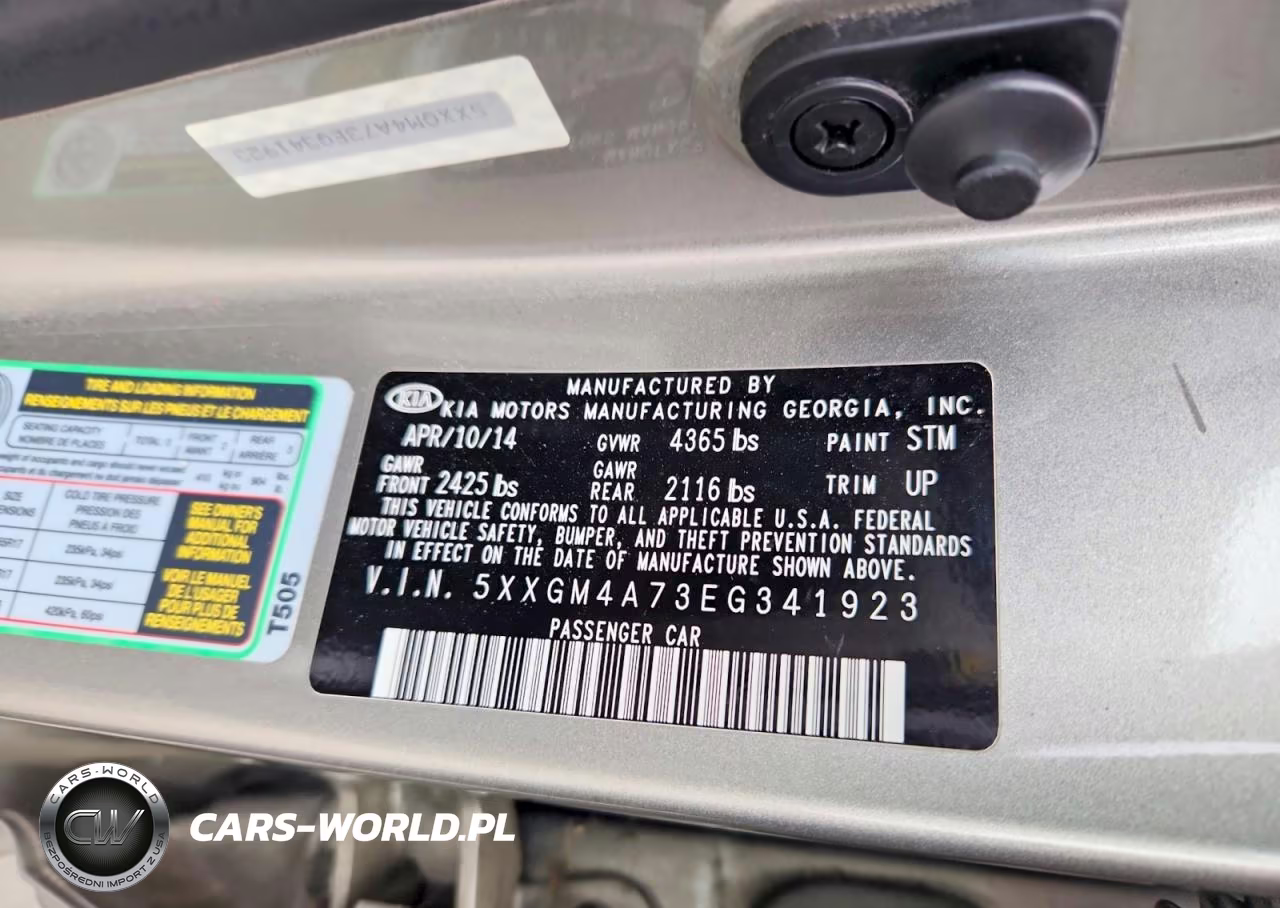 2014 Kia Optima Lx VIN:5XXGM4A73EG341923 - 12
