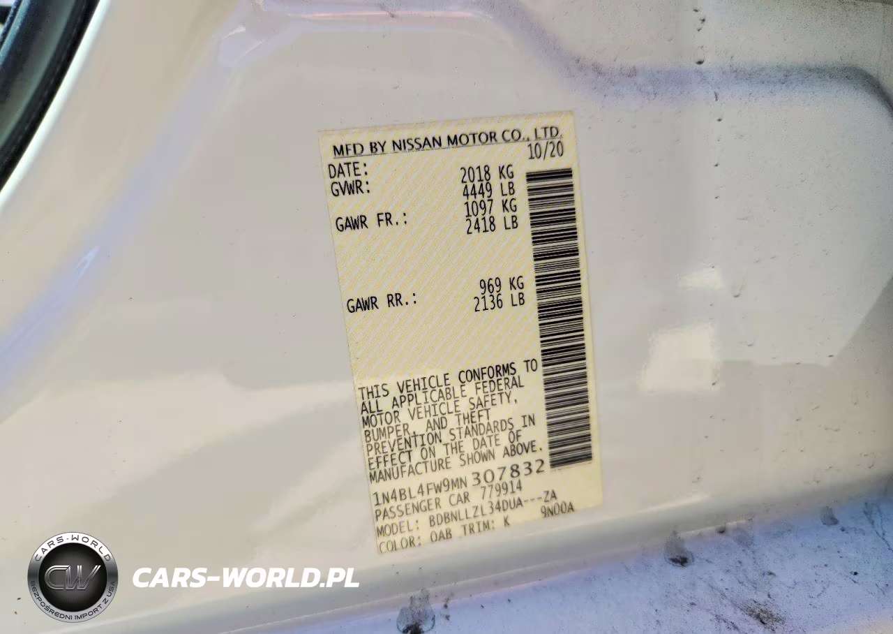 2021 Nissan Altima Platinum VIN:1N4BL4FW9MN307832 - 13