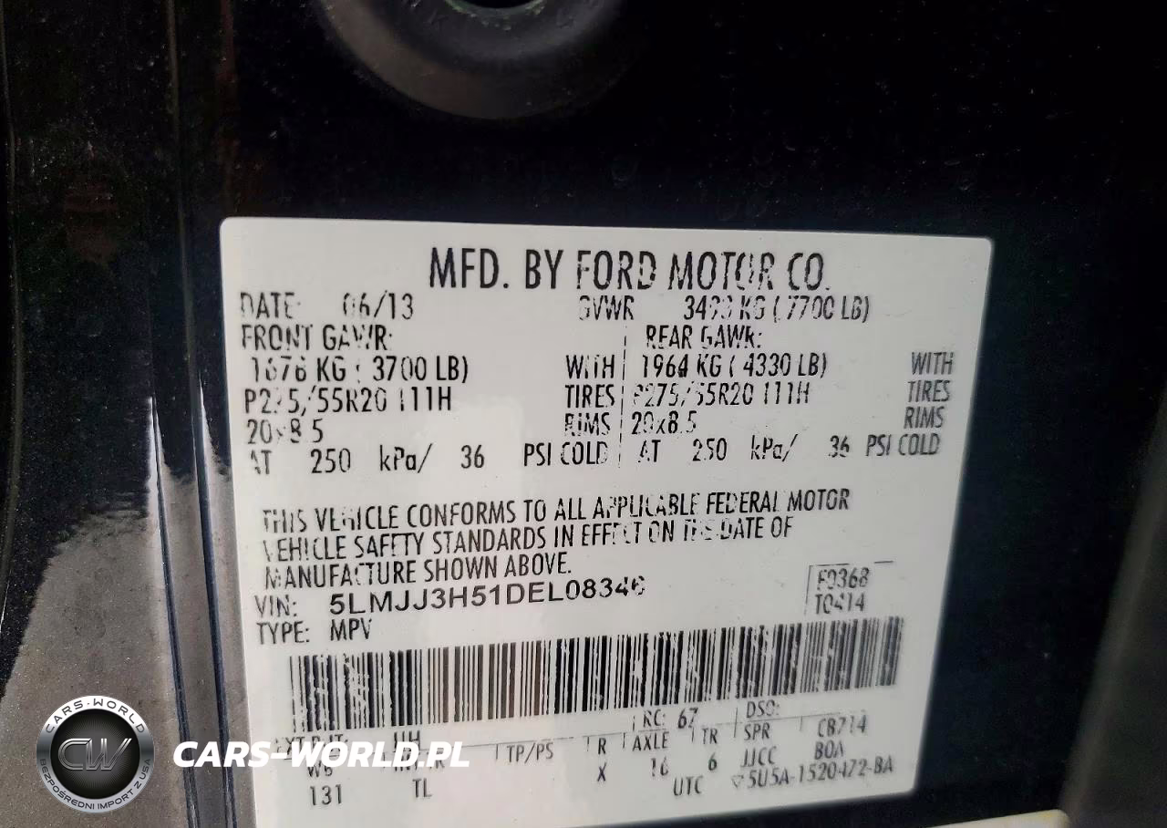 2013 Lincoln Navigator L VIN:5LMJJ3H51DEL08346 - 13