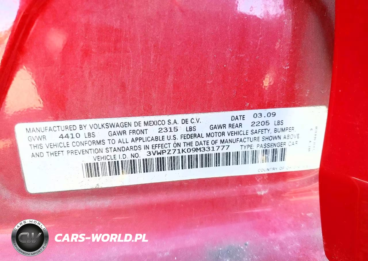 2009 Volkswagen Jetta Se VIN:3VWPZ71K09M331777 - 12