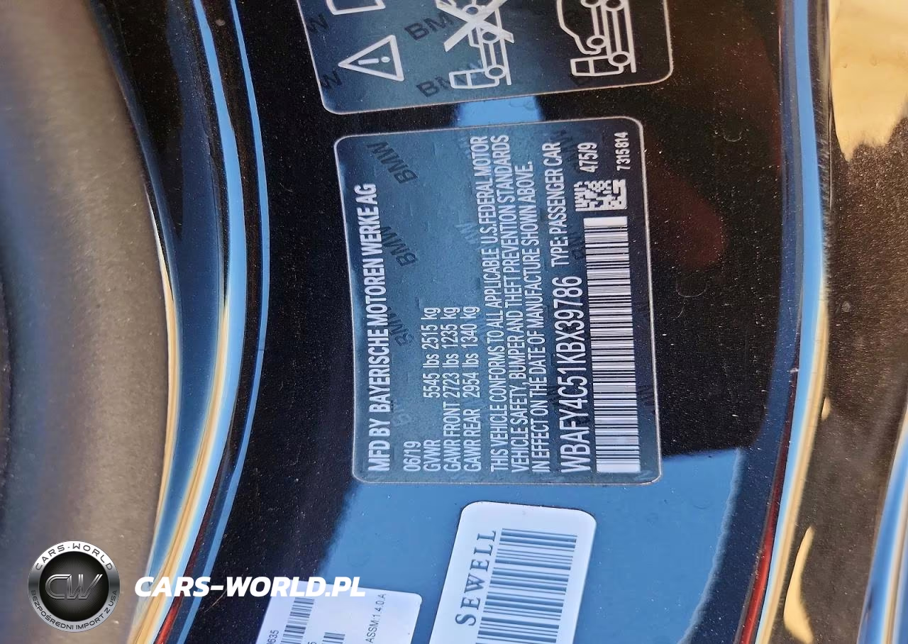2019 BMW M850Xi VIN:WBAFY4C51KBX39786 - 13