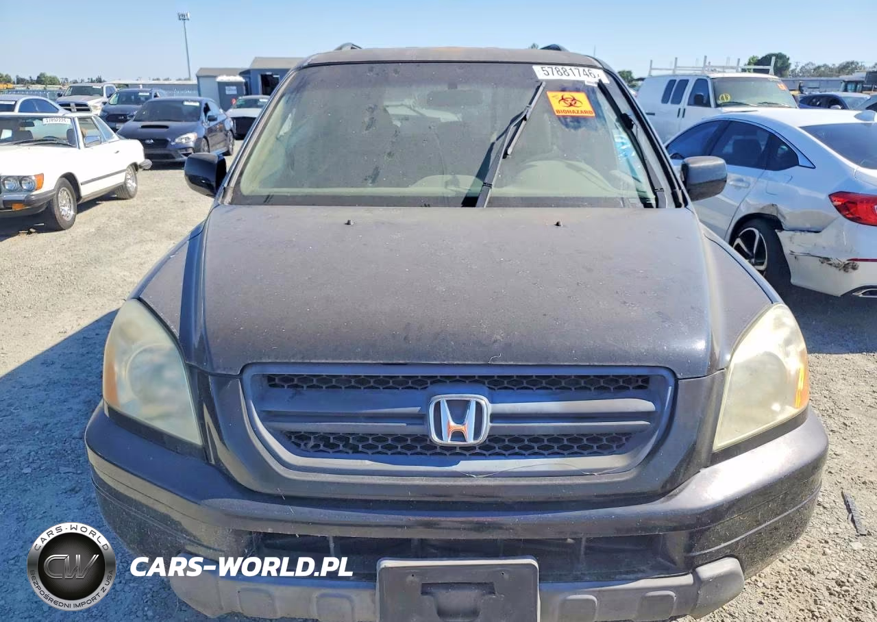 2004 Honda Pilot Exl VIN:2HKYF18504H611758 - 5