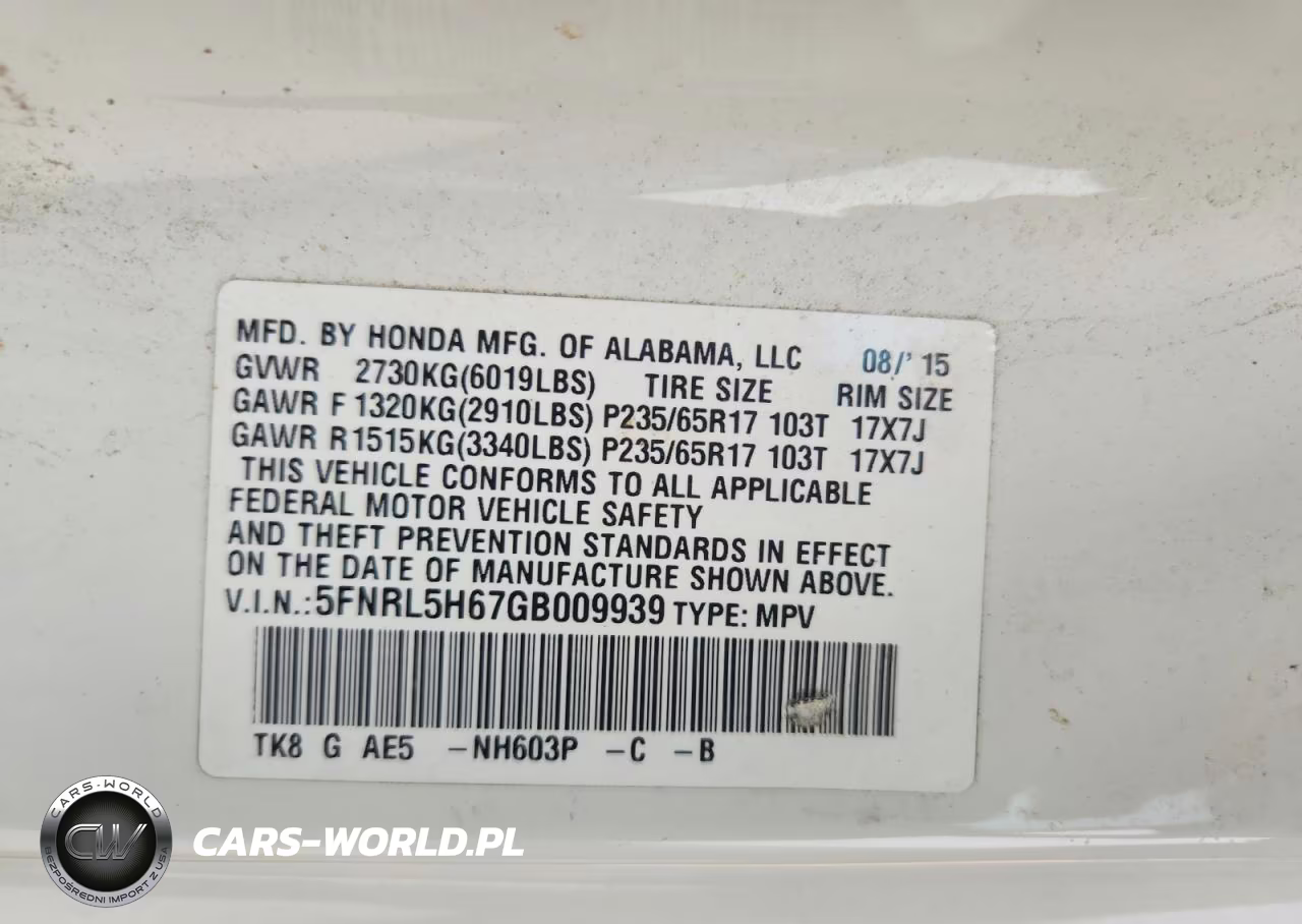 2016 Honda Odyssey Exl VIN:5FNRL5H67GB009939 - 12