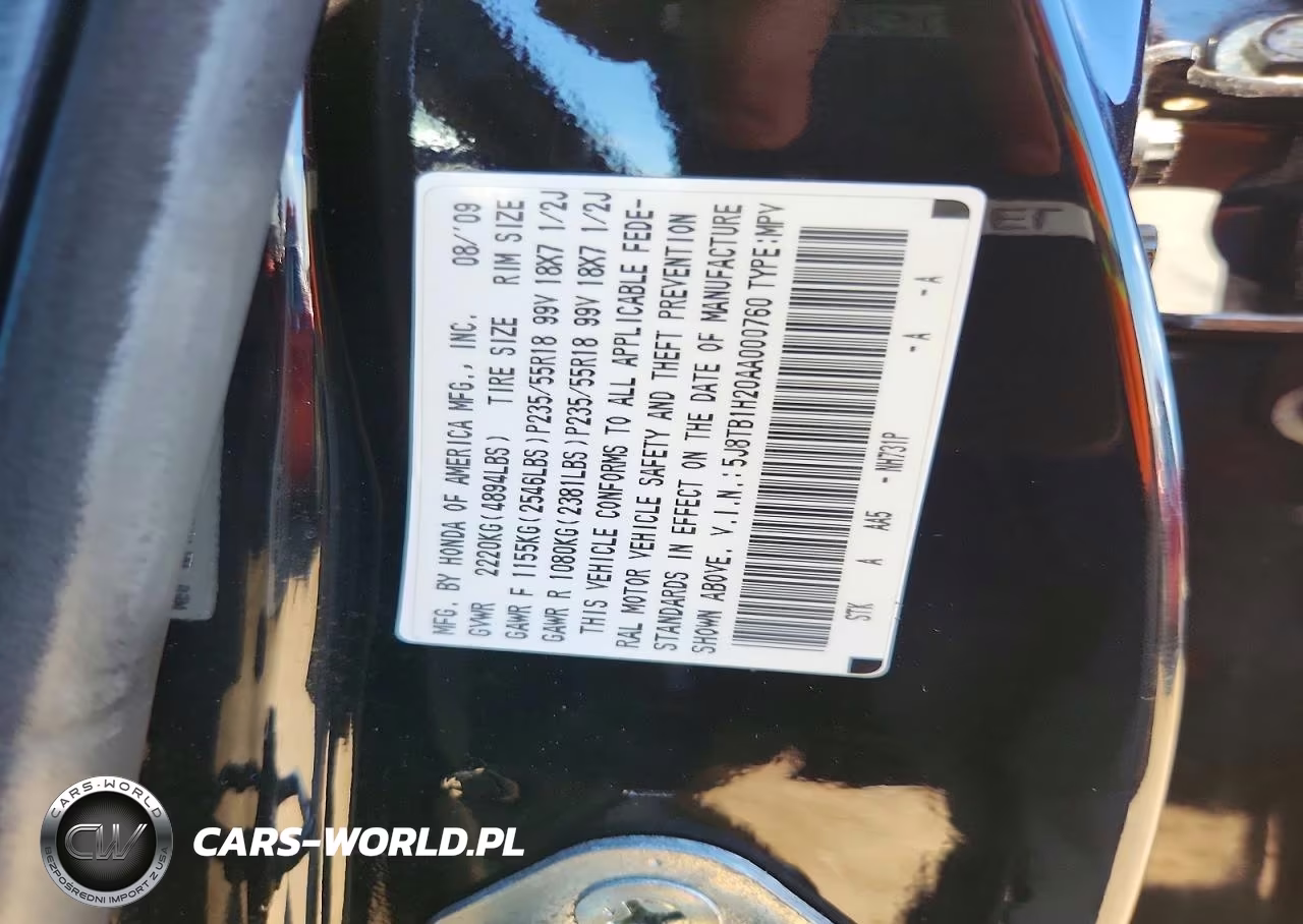 2010 Acura Rdx VIN:5J8TB1H20AA000760 - 12