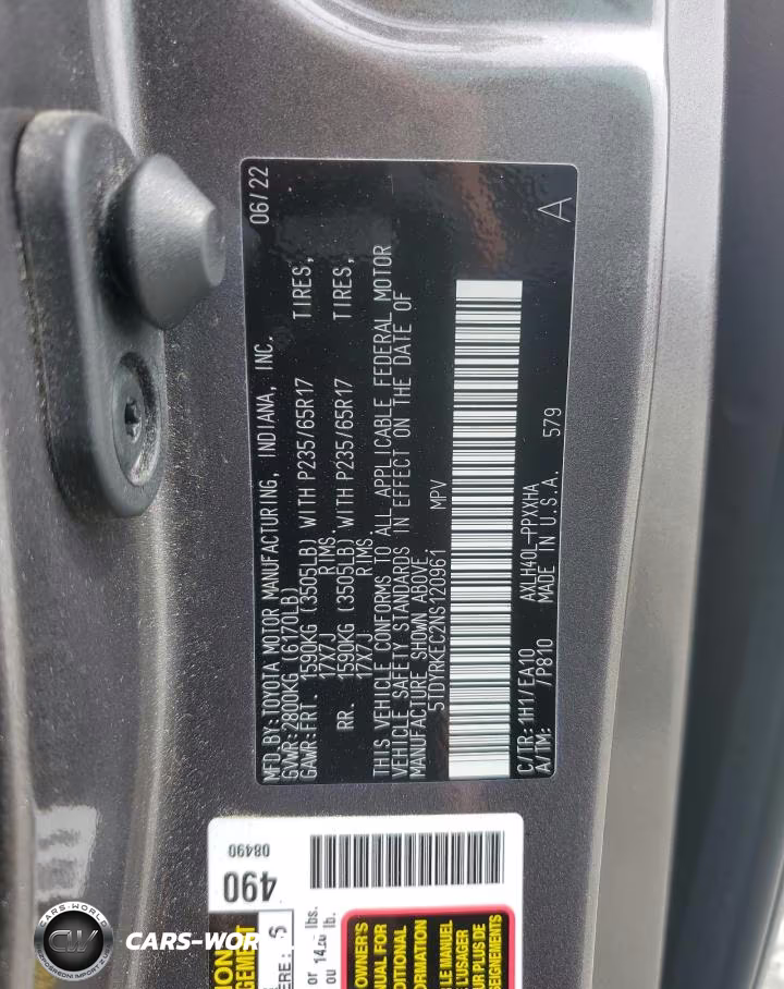 2022 Toyota Sienna Xle VIN:5TDYRKEC2NS120961 - 13
