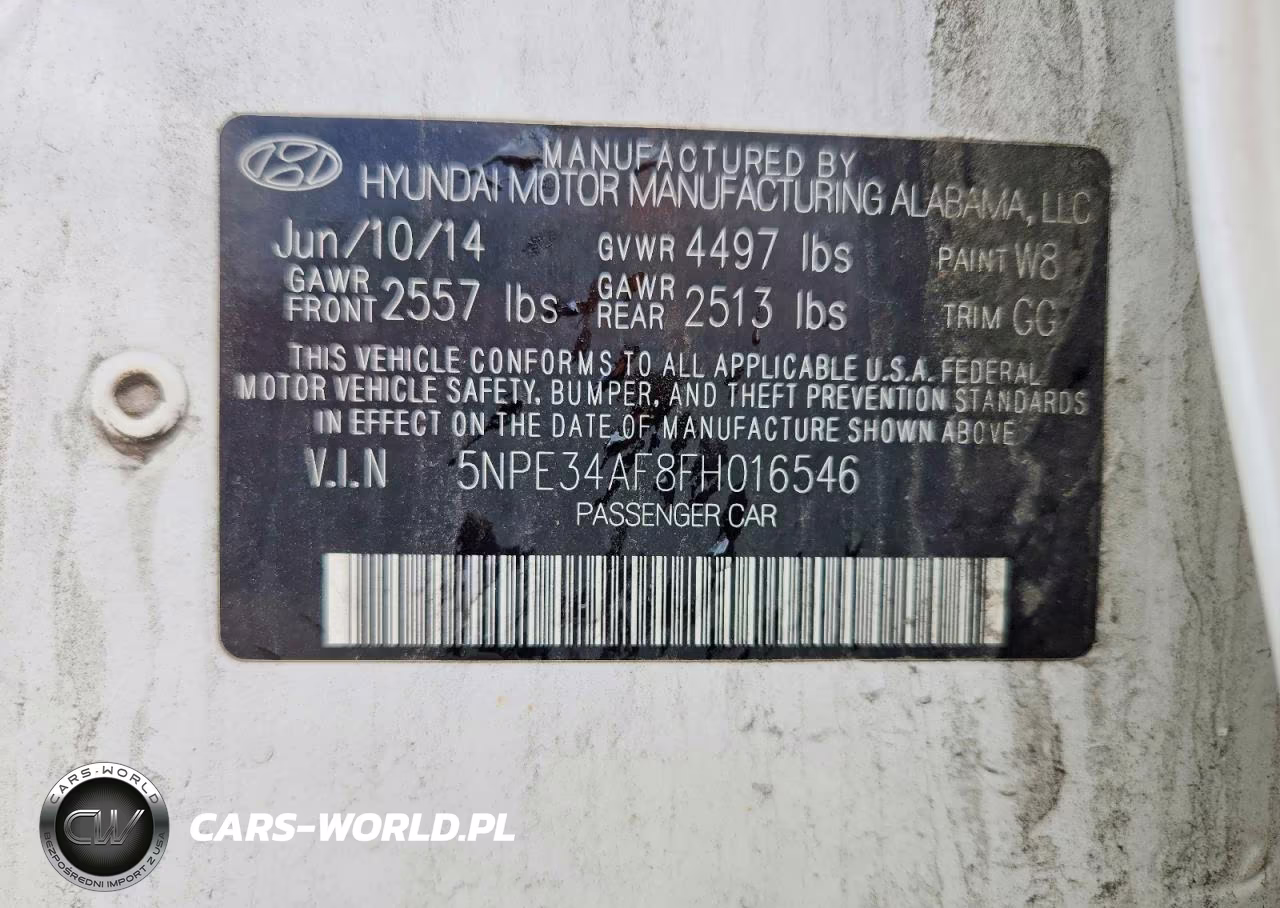 2015 Hyundai Sonata Limited VIN:5NPE34AF8FH016546 - 12