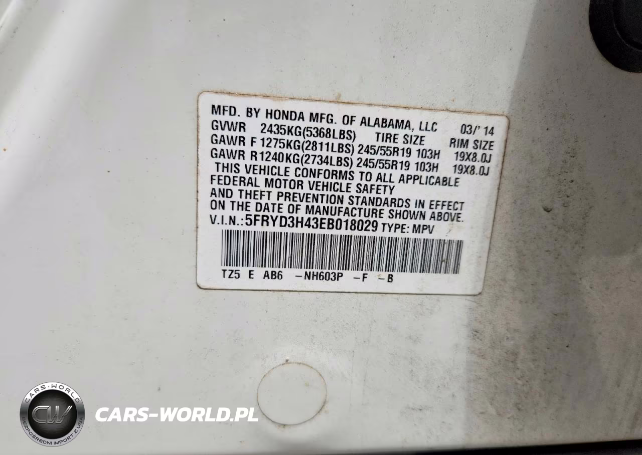 2014 Acura Mdx Technology VIN:5FRYD3H43EB018029 - 14