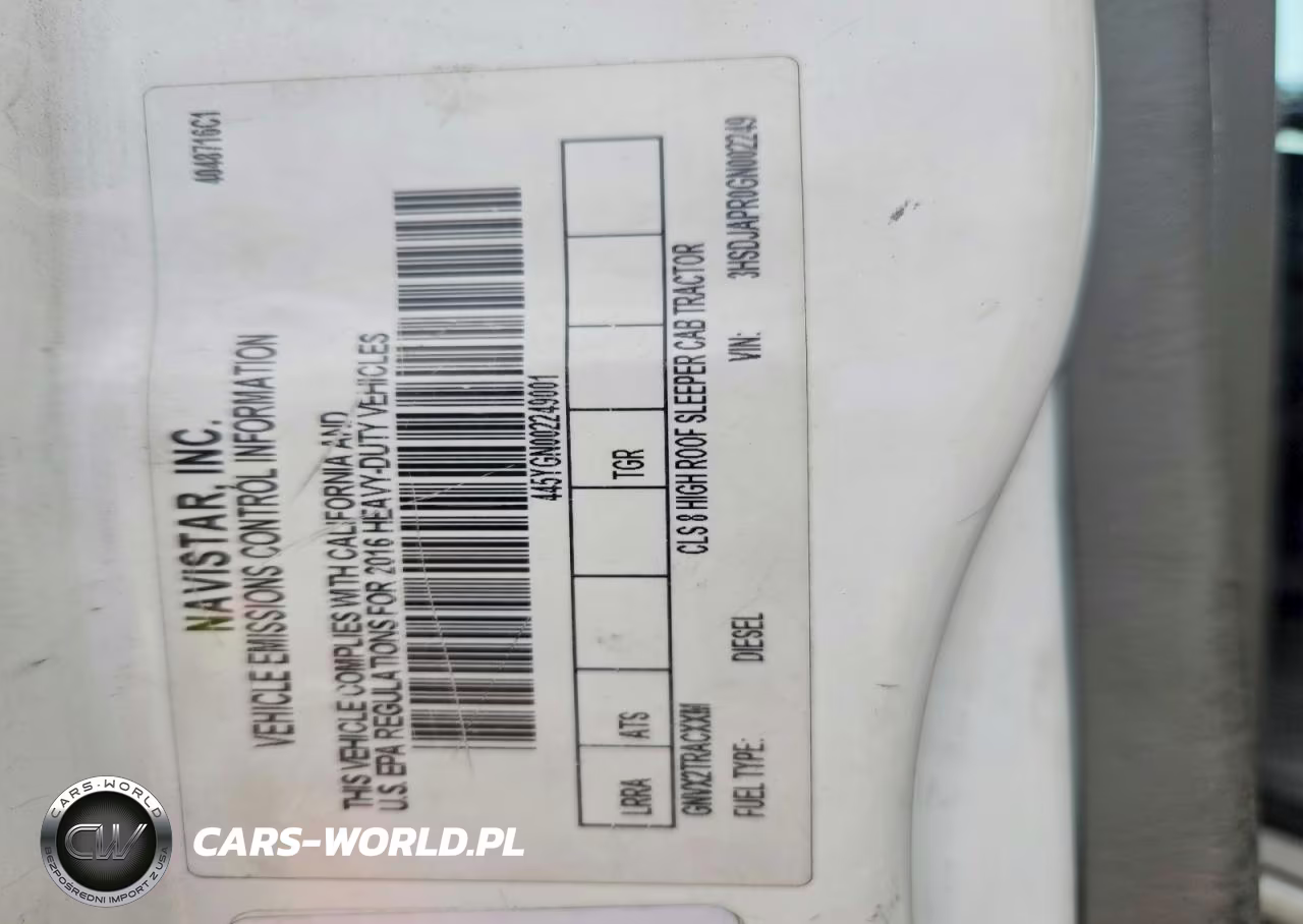 2016 International Lf687 Semi Truck VIN:3HSDJAPR0GN002249 - 10