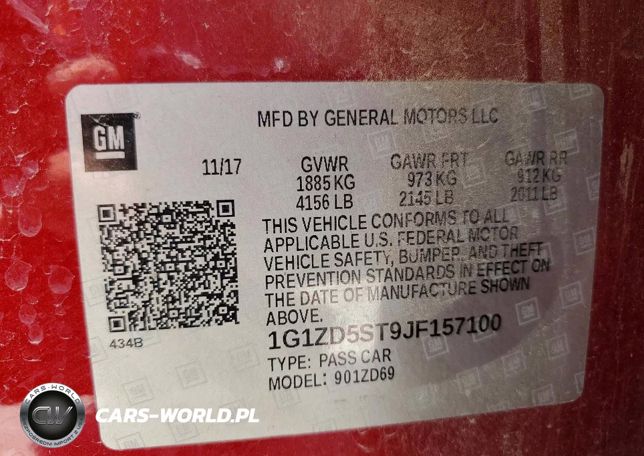 2018 Chevrolet Malibu Lt VIN:1G1ZD5ST9JF157100 - 12