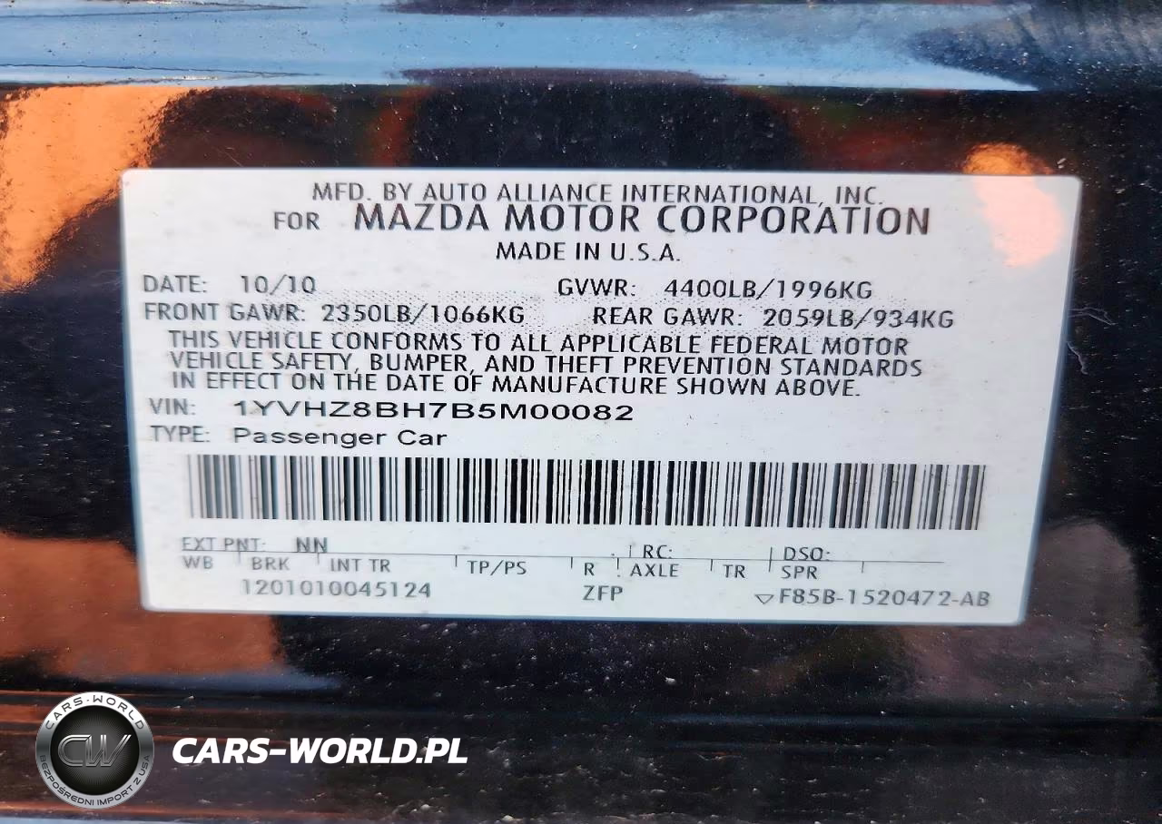 2011 Mazda 6 I VIN:1YVHZ8BH7B5M00082 - 12