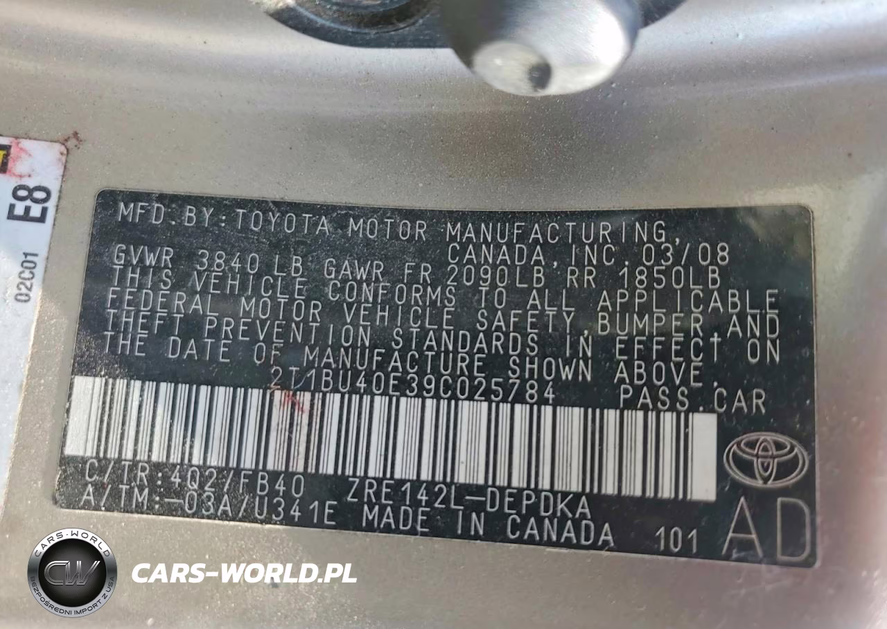 2009 Toyota Corolla Le VIN:2T1BU40E39C025784 - 12