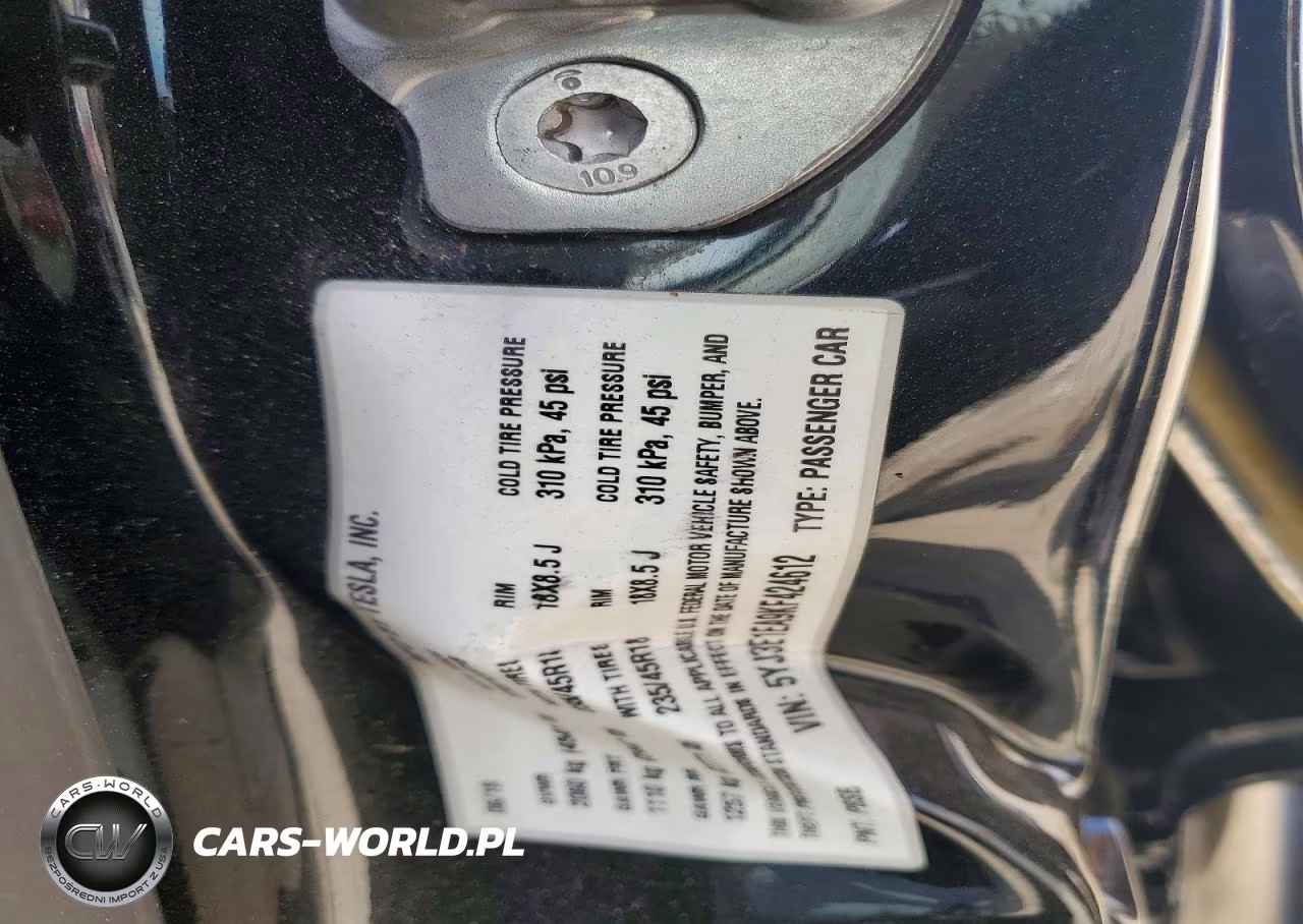 2019 Tesla Model 3 VIN:5YJ3E1EA9KF424612 - 13