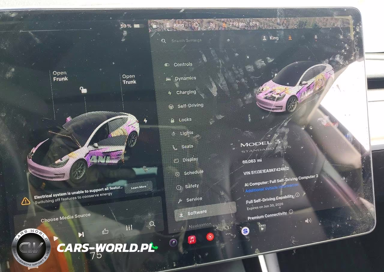 2019 Tesla Model 3 VIN:5YJ3E1EA9KF424612 - 9