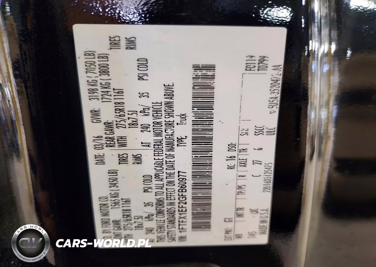 2016 Ford F150 Super Cab VIN:1FTFX1EF2GFB60977 - 13