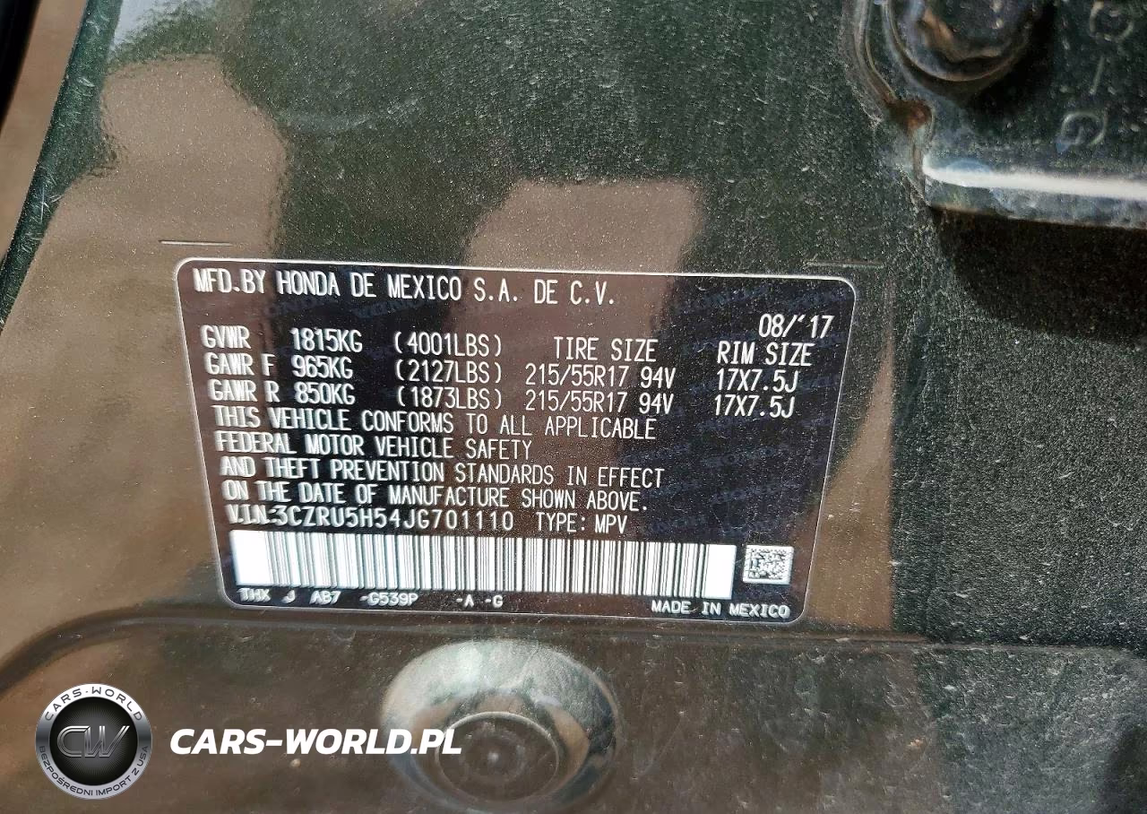 2018 Honda Hr-V Ex VIN:3CZRU5H54JG701110 - 13