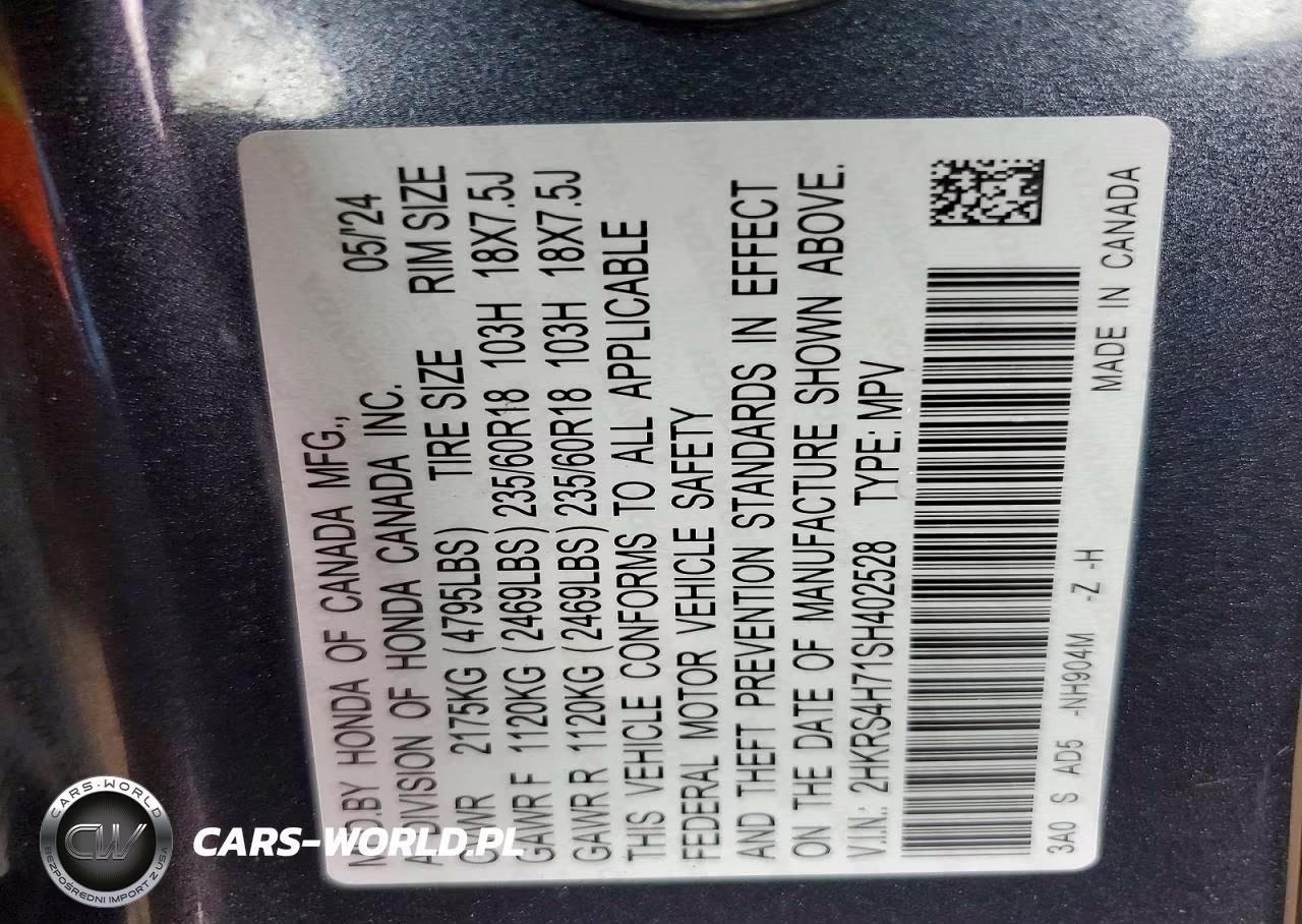 2025 Honda Cr-V Exl VIN:2HKRS4H71SH402528 - 13