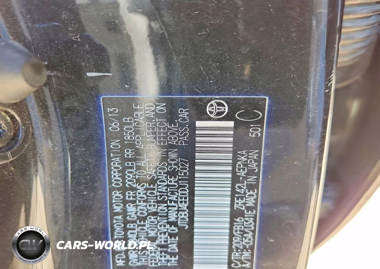 2013 Toyota Corolla Le VIN:JTDBU4EE0DJ115027 - 12