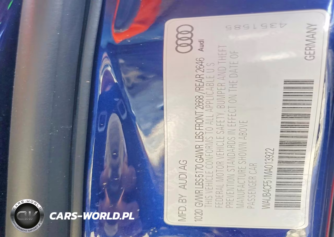 2021 Audi S5 Prestige VIN:WAUB4CF51MA013922 - 12