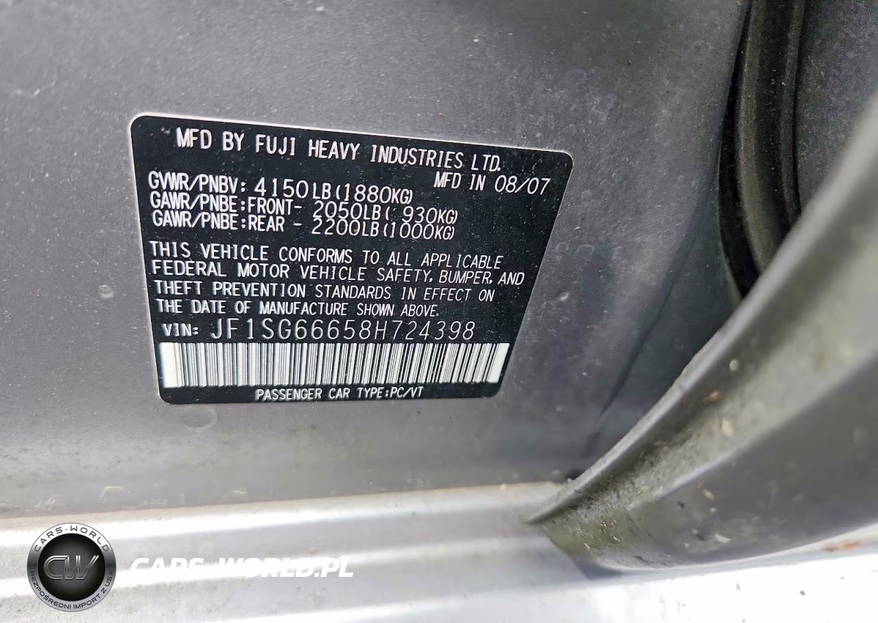 2008 Subaru Forester Sports 2.5X VIN:JF1SG66658H724398 - 13