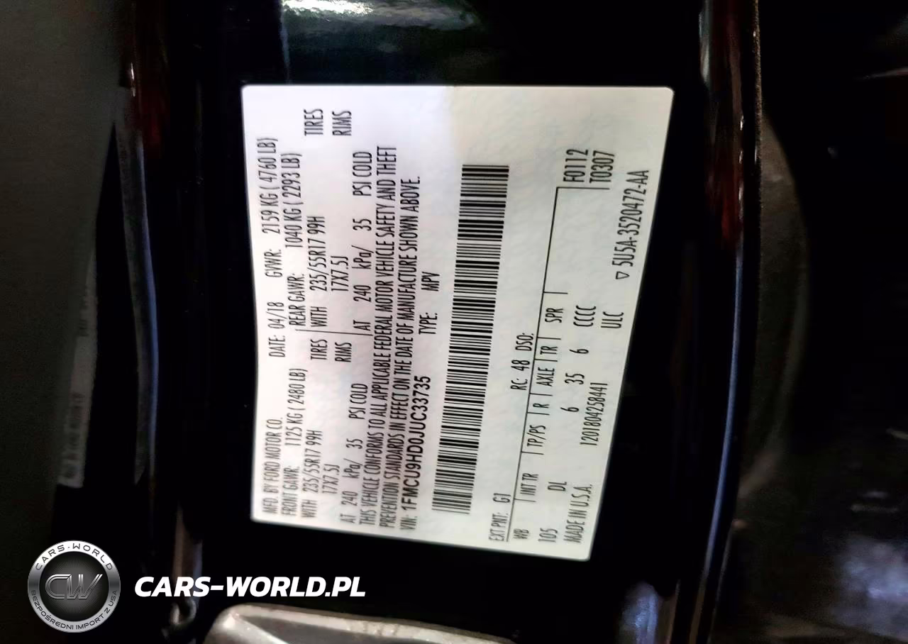 2018 Ford Escape Sel VIN:1FMCU9HD0JUC33735 - 14