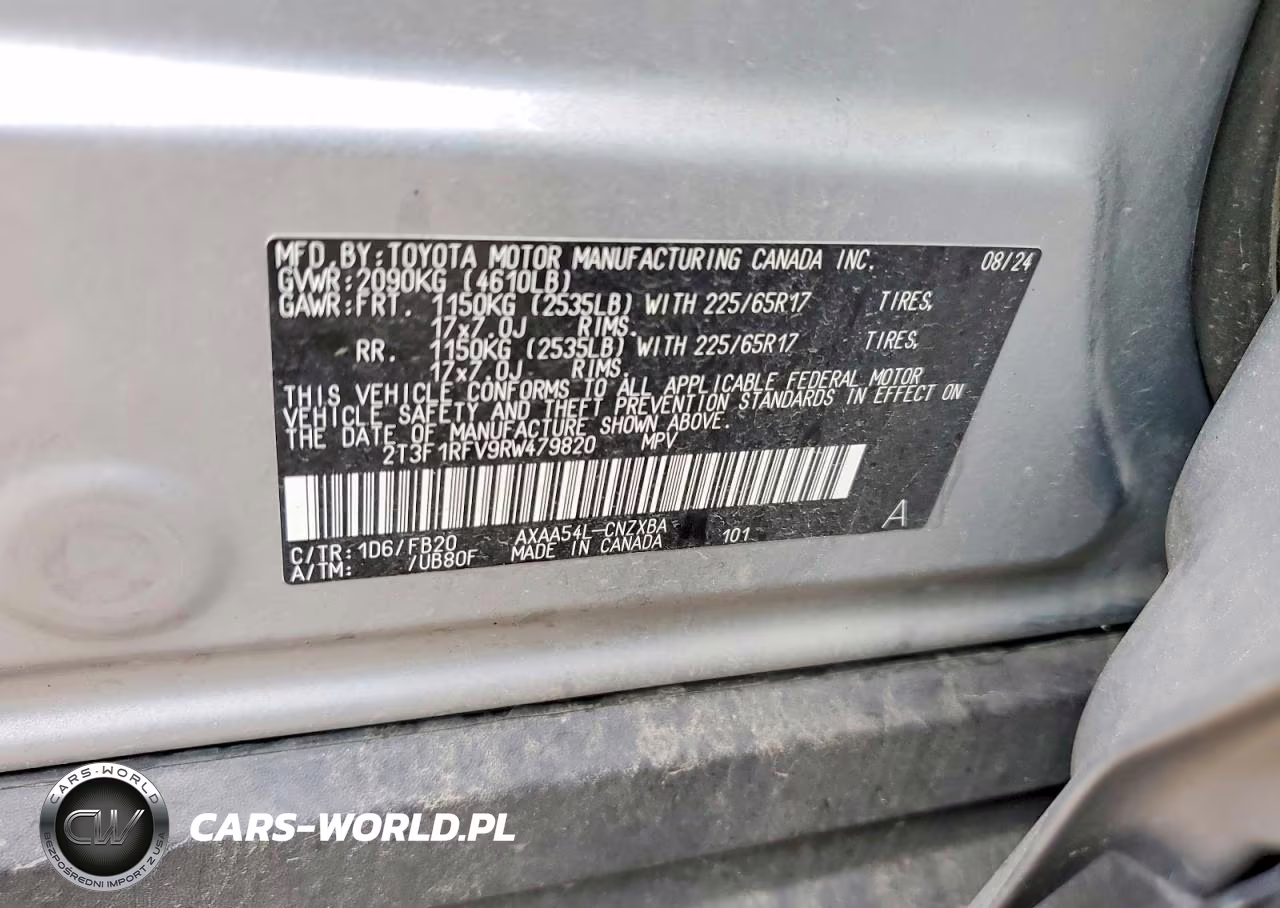 2024 Toyota Rav4 Le VIN:2T3F1RFV9RW479820 - 13
