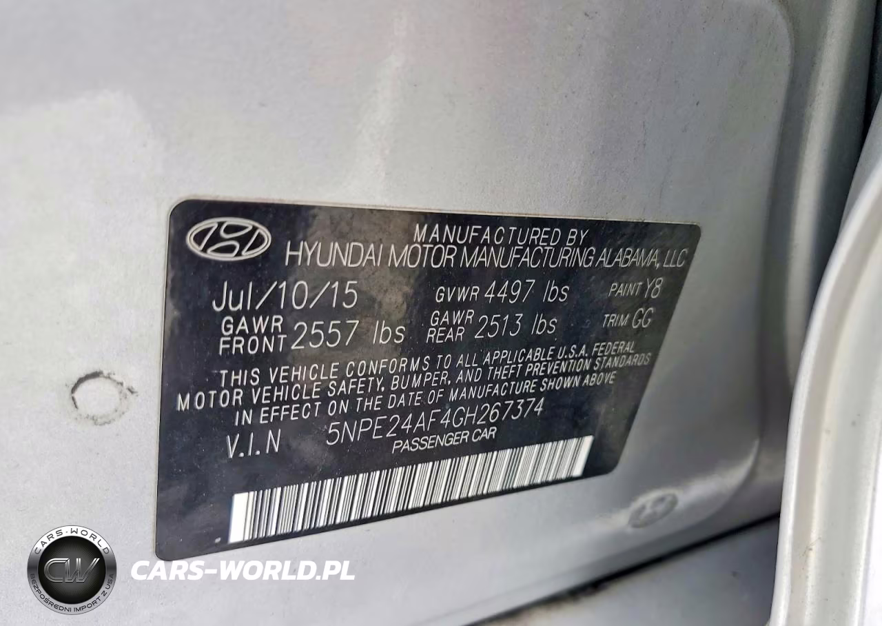2016 Hyundai Sonata Se VIN:5NPE24AF4GH267374 - 12