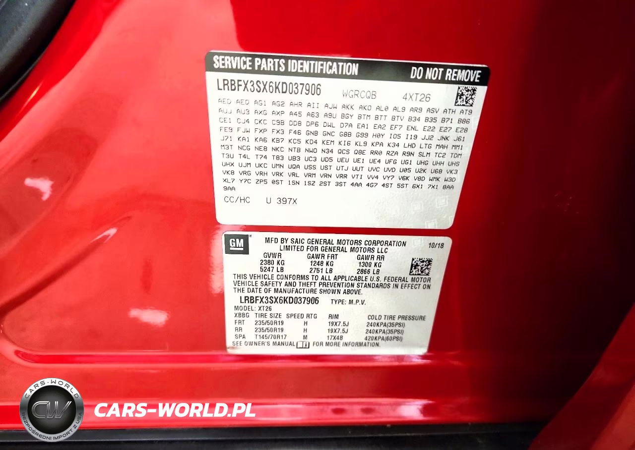 2019 Buick Envision Premium VIN:LRBFX3SX6KD037906 - 13