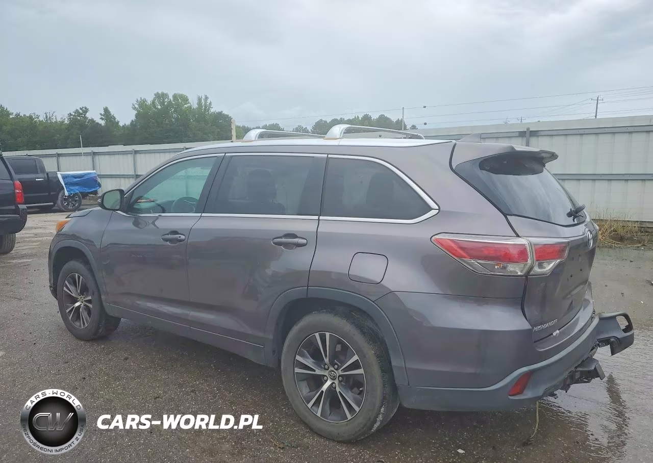 2016 Toyota Highlander Xle VIN:5TDKKRFH1GS125598 - 2