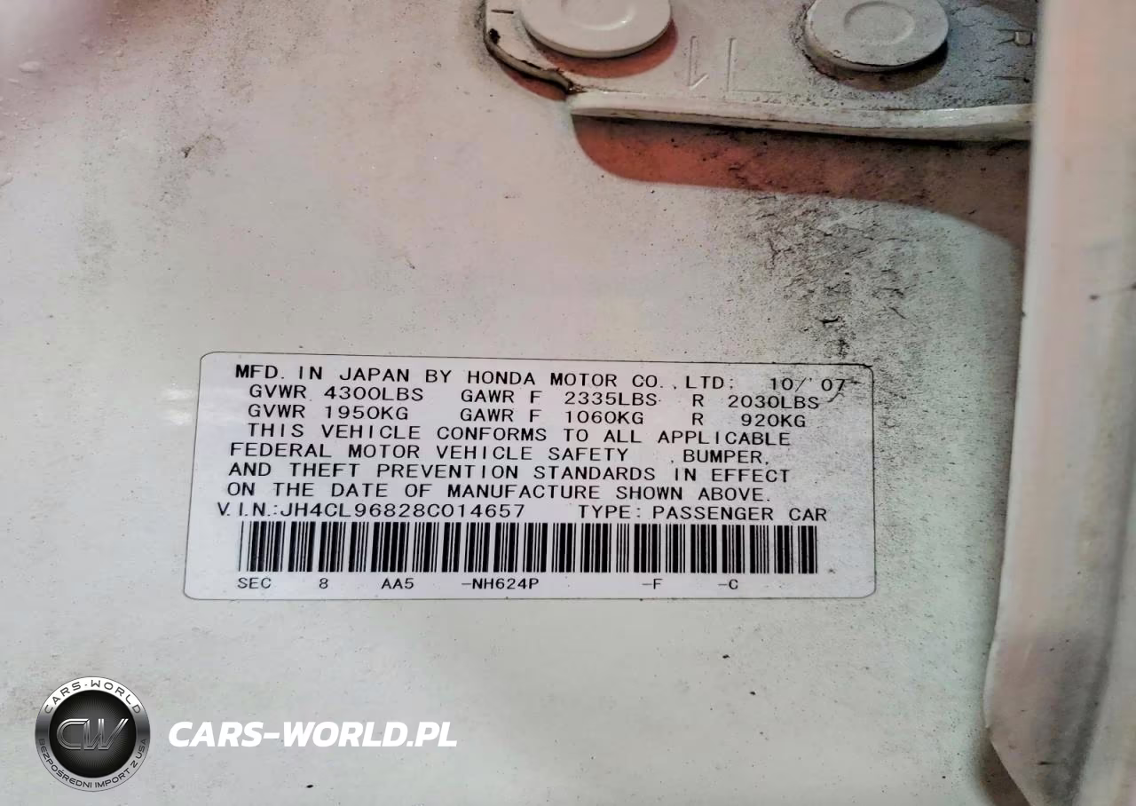 2008 Acura Tsx VIN:JH4CL96828C014657 - 13