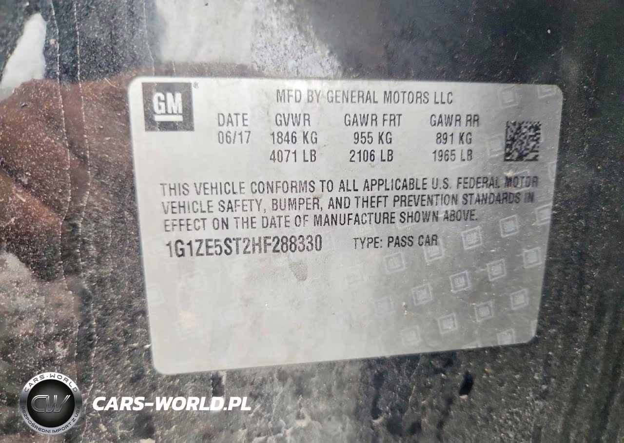 2017 Chevrolet Malibu Lt VIN:1G1ZE5ST2HF288330 - 12