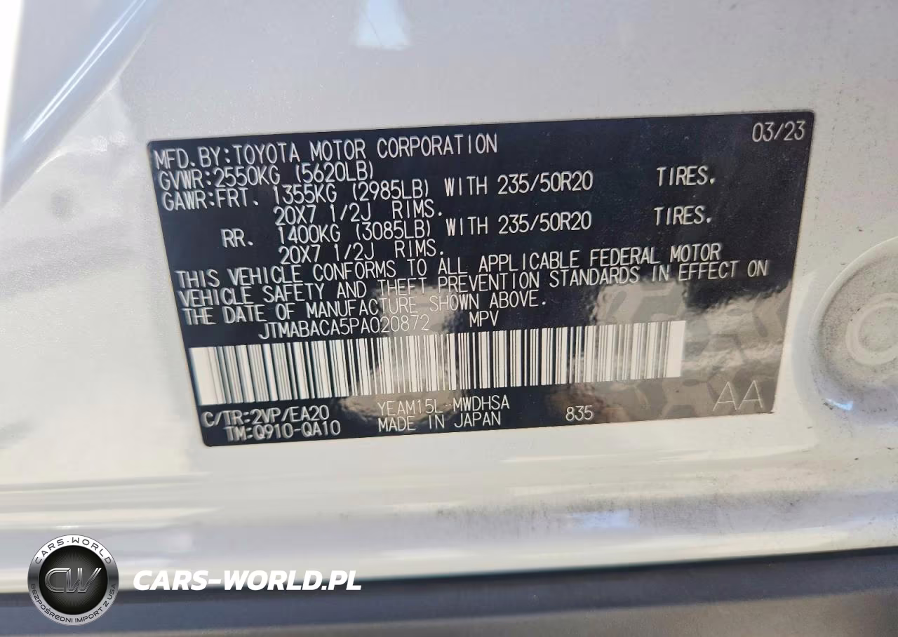 2023 Toyota Bz4X Limited VIN:JTMABACA5PA020872 - 14