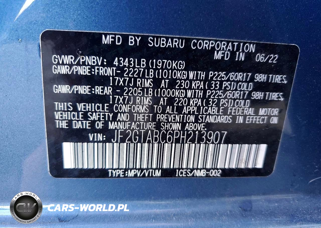 2023 Subaru Crosstrek VIN:JF2GTABC6PH213907 - 13