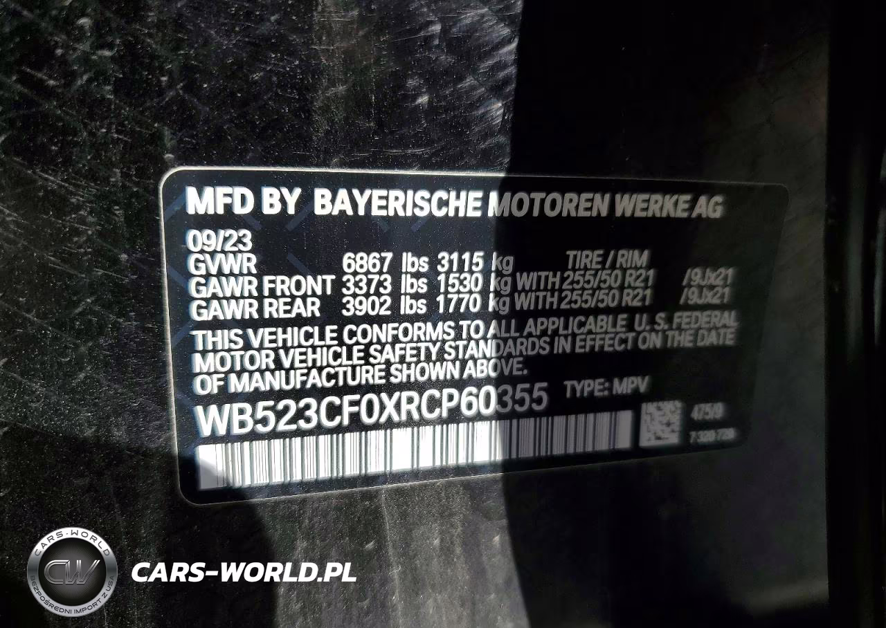 2024 BMW Ix xDrive50 VIN:WB523CF0XRCP60355 - 14