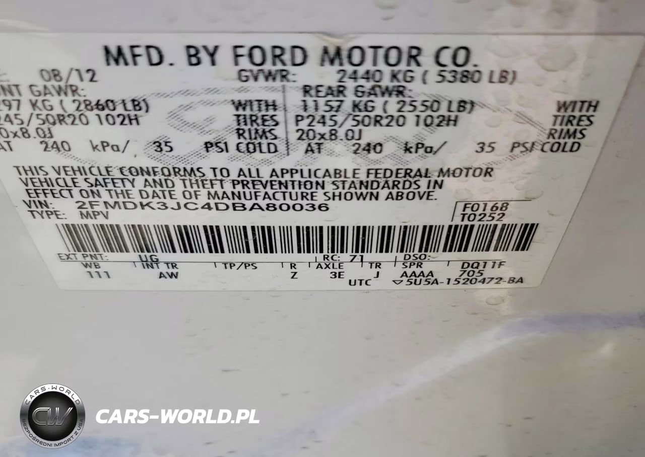 2013 Ford Edge Sel VIN:2FMDK3JC4DBA80036 - 14