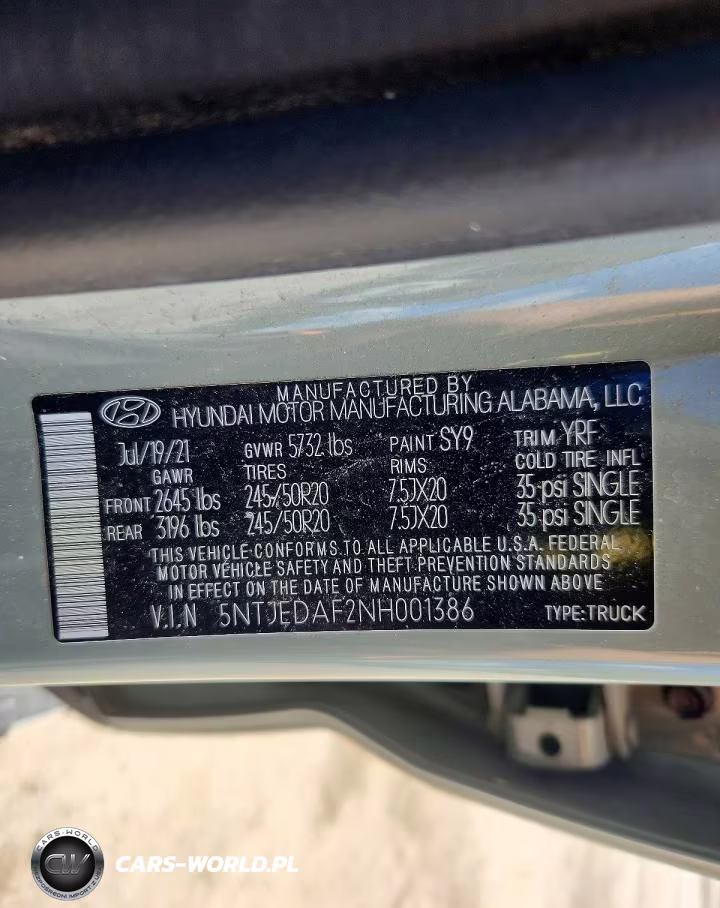 2022 Hyundai Santa Cruz Limited VIN:5NTJEDAF2NH001386 - 12