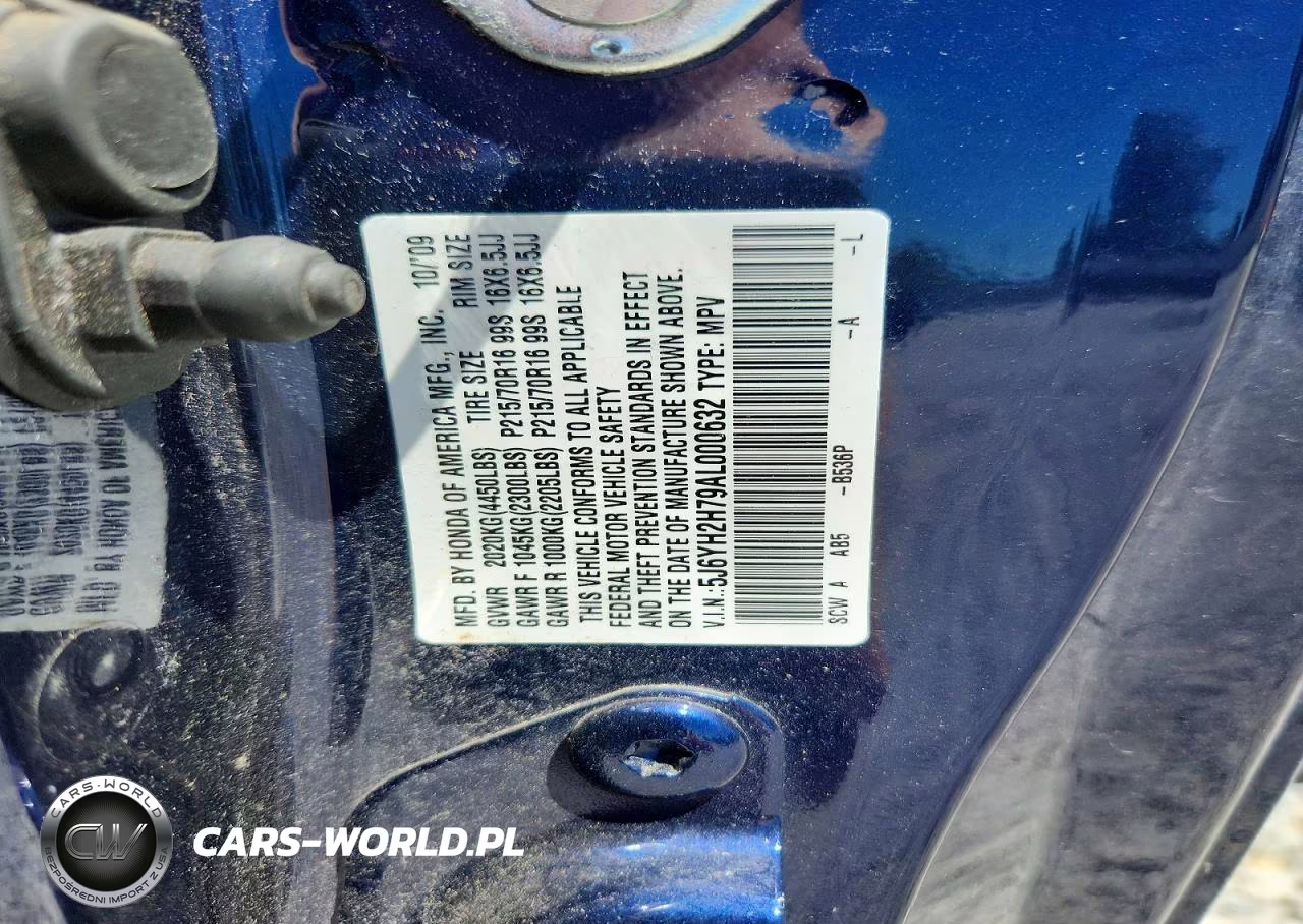 2010 Honda Element Ex VIN:5J6YH2H79AL000632 - 13