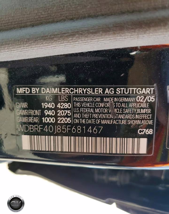2005 Mercedes-Benz C 230K Sport Sedan VIN:WDBRF40J85F681467 - 12