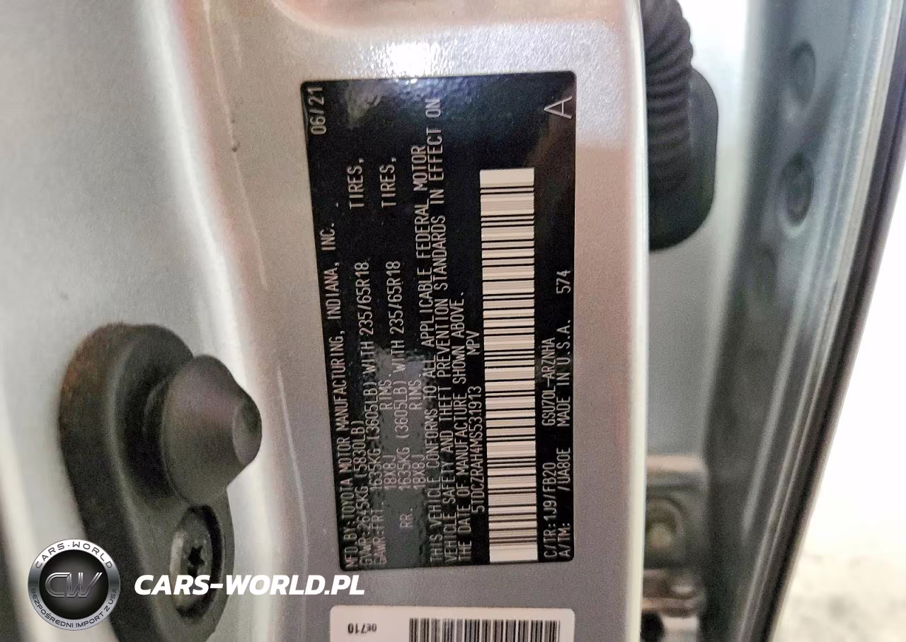 2021 Toyota Highlander L VIN:5TDCZRAH4MS531913 - 13