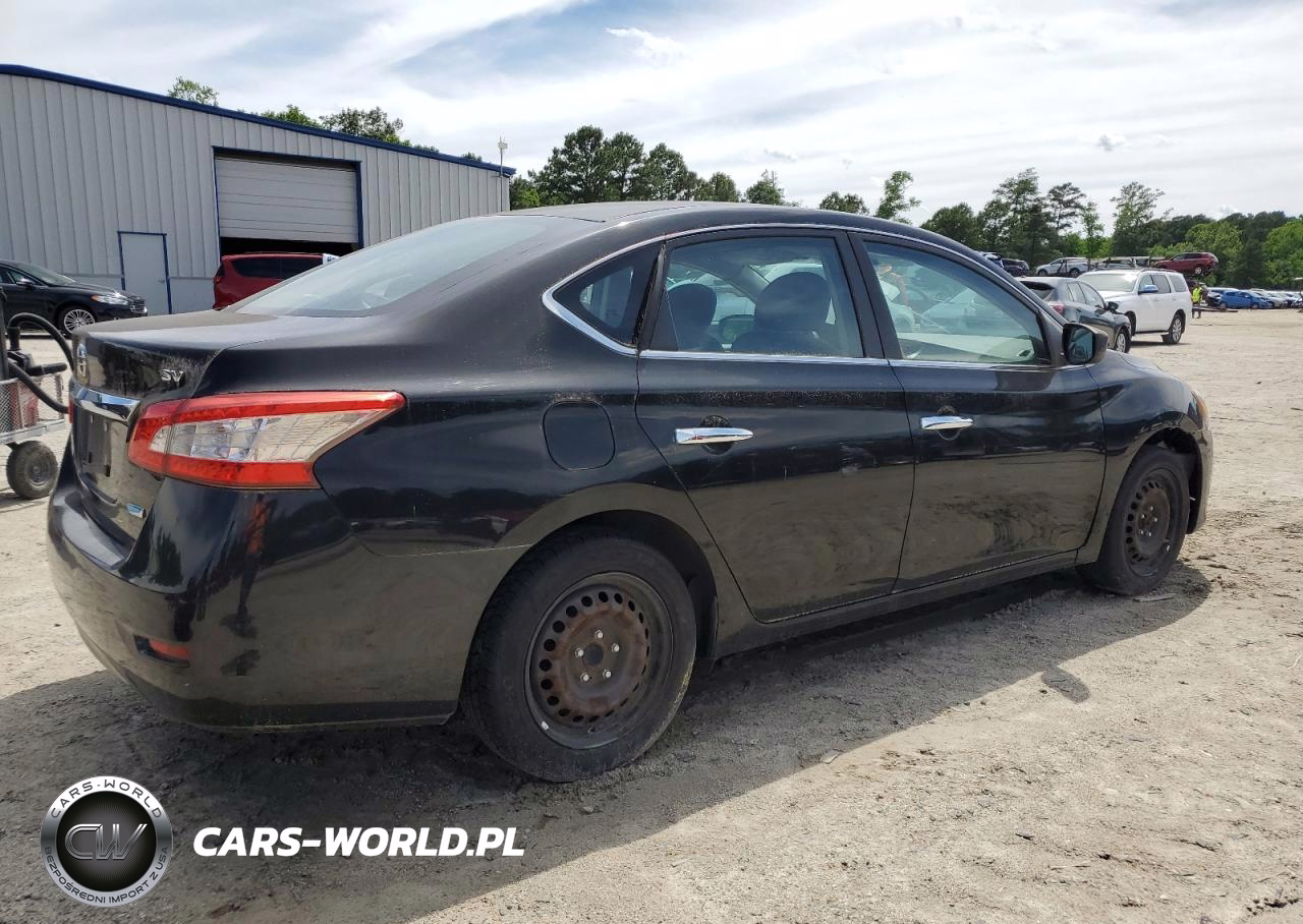 2013 Nissan Sentra S VIN:1N4AB7AP5DN909336 - 3